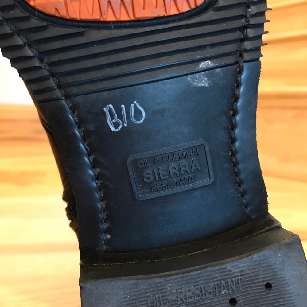 Double H Boot Men Black 10.5 2E Biker Sierra Boot - Picture 8 of 12
